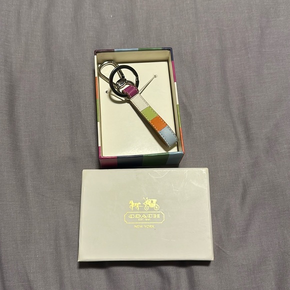 Coach Accessories - NWT Coach Leather Keychain